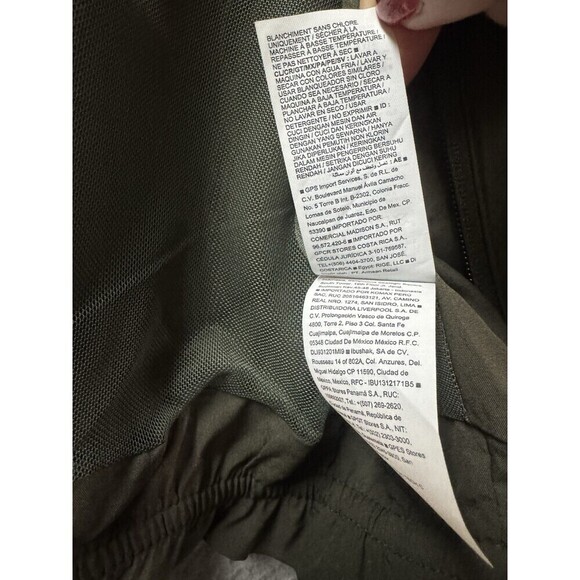 Old Navy Rain Jacket Womens 2X Green Full Zip Mock Neck Mesh Lining Windbreaker - Picture 8 of 11